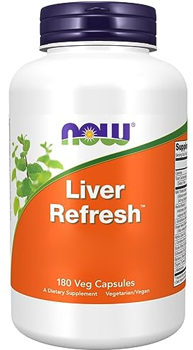 Now Foods, Liver Refresh, con Cardo Mariano, Schisandra e Molto Altro, 180 Capsule vegane, Testato in Laboratorio, Senza Soia, Senza Glutine, Vegetariano, Non OGM
