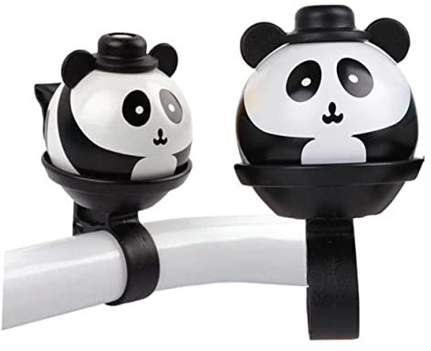 Yardwe Fahrrad Panda Fahrradklingel Mountainbike-klingel Fahrradlenker Kinnriemen Für Football-Helm Autoklingel Standard-schraubendreher-fahrradklingel Hund Aus Porzellan Kind Falten