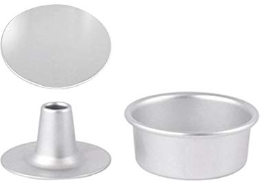 TERNCOEW Molde redondo hueco antiadherente de aleación de aluminio de 12,2 cm, 12,7 cm, 25 cm, 10 cm, 10 cm, 10 cm
