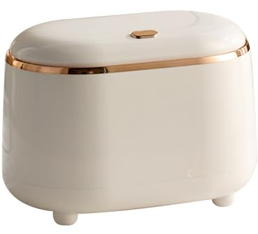 dabinzhijia Cestino Scrivania con Coperchio, Mini Pattumiera da Tavolo, Bidoncino Piccolo, Cestino Spazzatura per Casa, Ufficio, Soggiorno, Cucina, Bagno