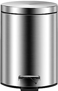 CVNIMV Poubelle muette Bureau à Domicile hôtel Salon Salle de Bain Porte-Poubelle à Couvercle Arrondi collecteur de déchets, 8L