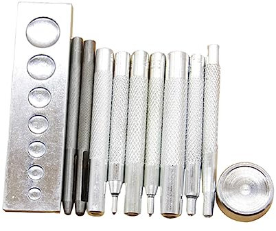 DIYEAH Kit Da 11 Pezzi Per Rivetti A Pressione Rivettatrice A Pressione Strumento Per Lartigianato in Pelle