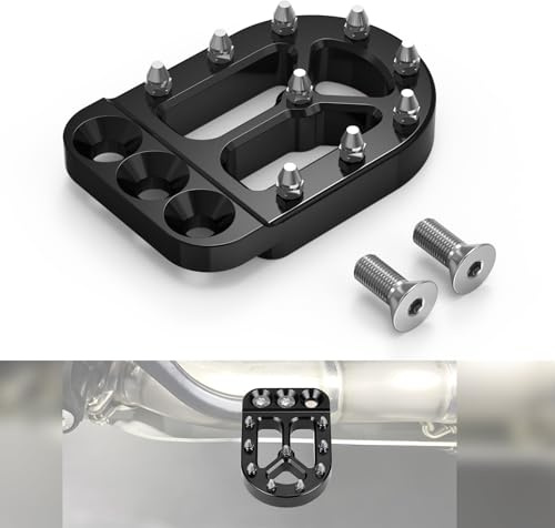 NICECNC Schwarzer Aluminium-Bremshebel-Peg, Compatible with Husqvarna 701 Enduro 2016–2023, Compatible with 1090 Adventure R 2017–2018, Siehe Ausstattung