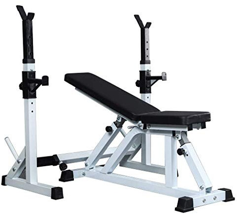 PUFAHAU Hantelbank, Hantel, Gewichtheben, Kniebeugenständer, Gewichtstisch, multifunktionales Bauchbrett, multifunktionale Hantelplatte für den Haushalt, Fitnessgerät für Erwachsene