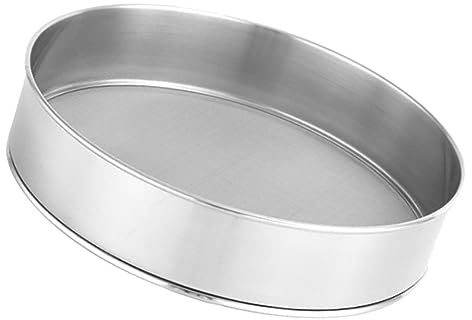 DINHEAROM Cedazo De Harina De Acero Inoxidable De Malla Fina para Espolvorear Azúcar Impalpable Repostería y Panadería