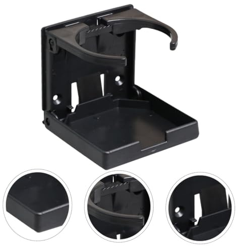 Parliky Portavasos Plegable para Coche Ajustable de Soporte para Bebidas Portátil y Instalación con Tornillos para Autos Barcos y Caravanas Color Aleatorio