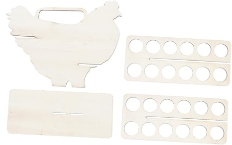 POPETPOP 1pezzi Contenitore per Uova in Legno Base Stabile Organizzatore per Uova per Conservazione Portauova per Cucina e Ristoranti