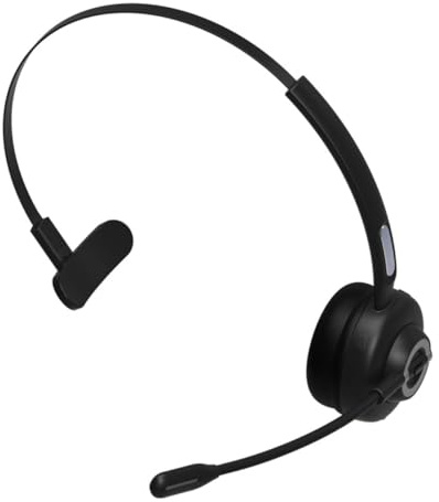 DOITOOL Cuffie con Microfono Singolo Antirumore Auricolari Stereo Comfort Ergonomico e Materiali Morbidi per Conversazioni Chiare e Uso Prolungato