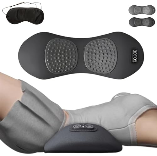 3-in-1 Back Massager,3 in 1 rückenmassagegerät with Traction Lifting,Vibration Massage and Hot Compress, Ergonomic Back Support,Neck,Shoulder and Ba (B)