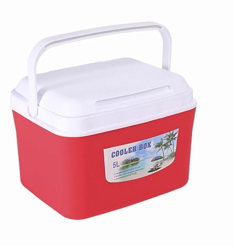 Cool Box Insulated Dual Temp Food Safe Cooler Box With Water Filled Reusable Ice Packs Large Cool Box26L Heavy Duty Leak Proof Thermal Box For Car Home Camping Fishing Family Outdoor Picnic Trips (D)