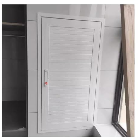 Kanalåtkomst dörr – aluminiumlegering servicepanel, vägginspektionslucka för VVS, elektel, gipsväggskablar, värme och larm, vit, 45 x 95 cm