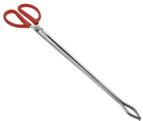 BESTOMZ Pinza Raccogli Rifiuti da 53 CM in Acciaio Inox Morsetto per Granchi e Anguille, per Pulizia Domestica e Raccolta