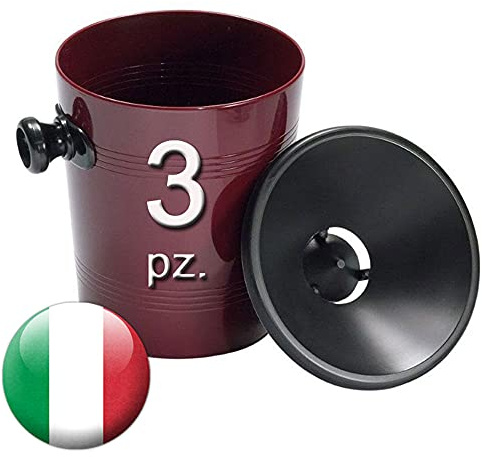 Euposia Spittoon – Espumadera – Crachoir – Spucknapf – Profesional de plástico – Modelo Cone 12 – Capacidad 1,2 l – By Vinaccia (burdeos) 3