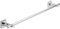 tesa Hukk porte serviette inox, finition brillante métal chromé, adhésif, technologie sans percer, 50mm x 700mm x 90mm
