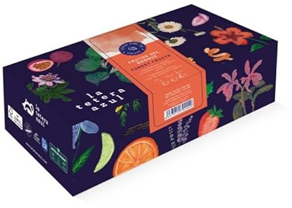 LA TETERA AZUL 100 Bolsitas De Infusión De Frutos Rojos Y Frutos Del Bosque. Hibisco, Sauco Y Fruto Rosal Silvestre. 100 Bolsitas De 2 Gramos.