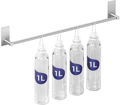 KES Adhesive Towel Bar 20-Inch Bathroom Towel Holder No Drill Stick on Towel Hanger Contemporary Style Wall Mount SUS 304 Stainless Steel Brushed Finish, A7000S50B-2