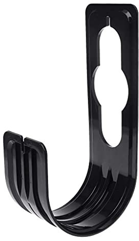 Hose Pipe Holder,8.5 Inch Hose Reel Steel Gardening Hose Pipe Holder Hanger Flexible Expandable Hosepipe Hook for Garden Outdoor Black