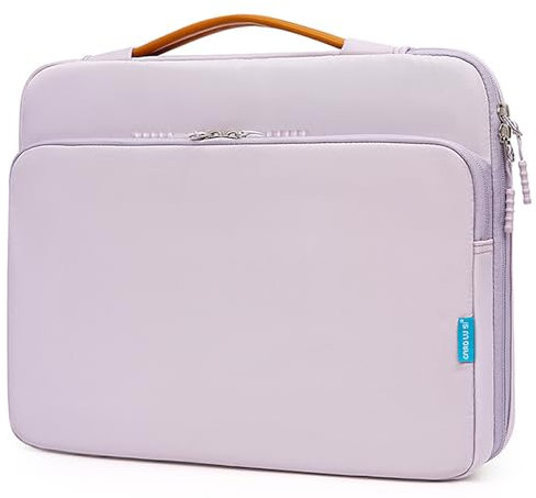 Veki 15-16 Zoll Laptop Hülle Tasche Wasserdicht, 360°Tasche Hülle Rundumschutz Laptop Aktentasche, Stoßfeste Notebook Case Hüllen Schutzhülle für MacBook, HP, Dell, Lenovo, Asus Notebook (Lila)