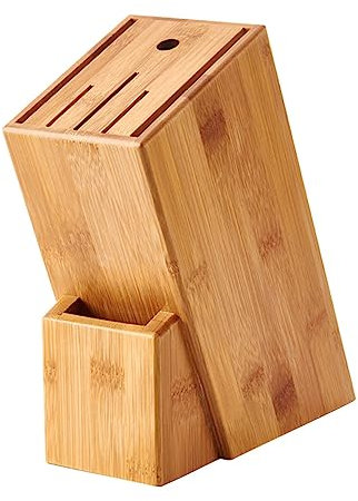 ABOOFAN Rastrelliera Portacoltelli Espositore in Legno Blocco Da Macellaio Porta Lame Cremagliera Del Supporto Porta Inserto Portacoltelli in Legno Titolare Organizzatore