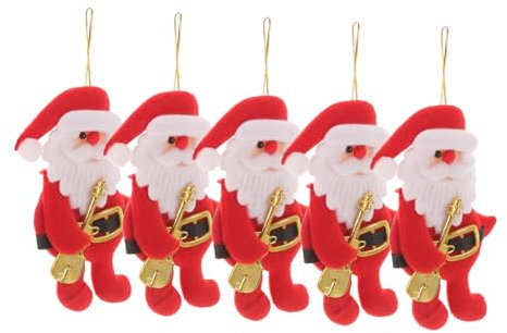 Cabilock 5stücke Teiliges Weihnachtsbaum-hänger Mit Santa Claus Motiven Niedliche Dekoration Für Fenster Und Weihnachtsbaum Für Festliche Anlässe Und