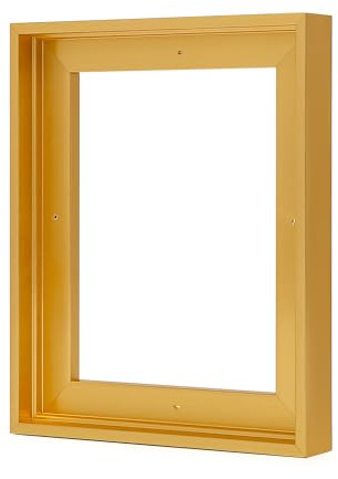VAREIHNAZ Canvas Floater Frames for 8x10Canvas Paintings,Canvas Frame,Floating Frames for Canvas with 0.6~0.9 Deep for Wall Decor (Gold)