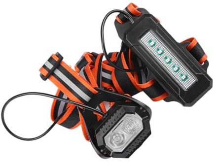 Supvox Lauflampe Sport-brustlicht Rote Rückwarnung Usb Wiederaufladbar Nachtlauf- Reflektierender Gurt Tragbares Lauflicht für Den Außenbereich