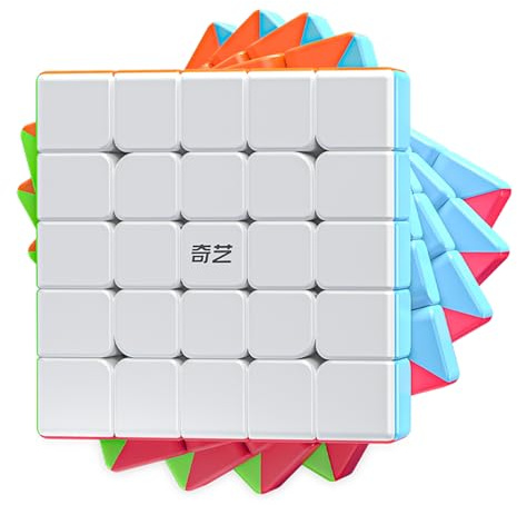 XMDCuber QY Toys Speed Cube 5x5 Stickerless, Magic Cube 5x5x5 Puzzle, Professional Smooth 62 mm Suitable for All Players