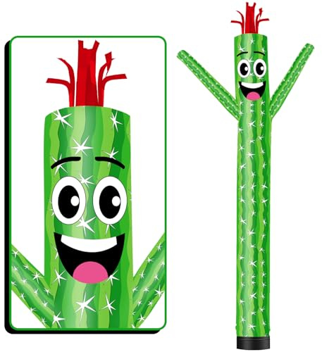 FSFLAG Tubo gonfiabile alto 3 m uomo stravagante cactus Wacky Wave Dancer (diametro 30,5 cm) per decorazione esterna pubblicità eventi aziendali commerciali (ventilatore non incluso)