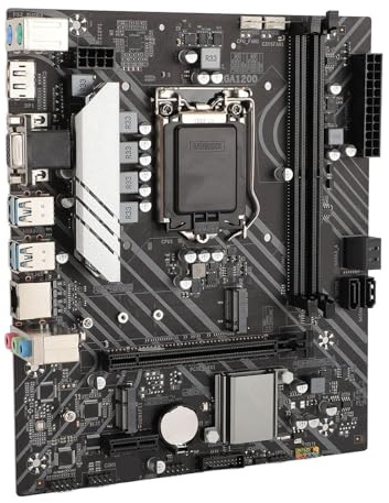 LICAEVEY Z490 Gaming Motherboard, LGA 1200 2x DDR4 Memory M.2 Slot 1000Mbps LAN, USB 3.2 Panel, PCIE X16 Gen 3.0 Desktop Motherboard