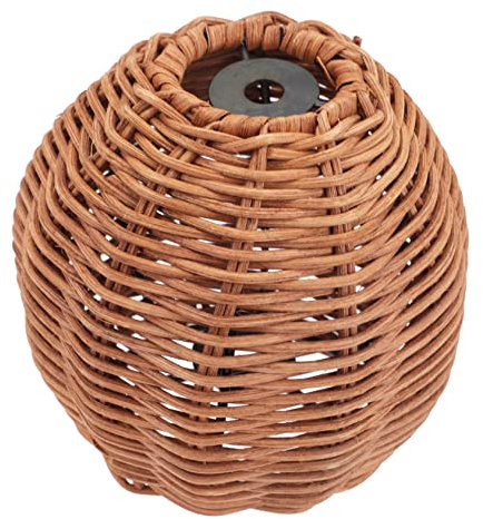 NUOBESTY Mesa De Ratán Decorativa Base De Luminaria Boho Para Salón o Dormitorio Japonés Suave y