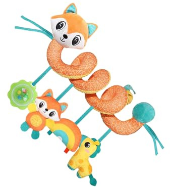 Ghjkldha Baby Spielzeug Für Autositz,Baby Bett Rasseln Und Spielzeug - Mit Integrierter Glocke Buntes Sensorik Plüsch Spielzeug Für Kinderwagen Bett Kinderzimmer Mädchen Unterwegs