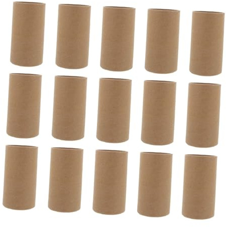 Alipis 30 Pezzi Tubi di Carta per Bricolage Creativi per Cilindri di Cartone Resistenti e Riciclabili Materiale per Disegno e Lavoretti DIY per Scuola e Asilo Colore Legno Naturale