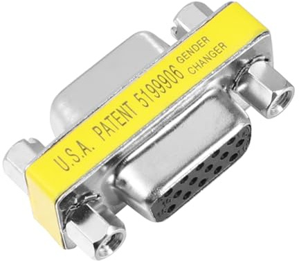 Toddmomy 10 pièces Lot de Adaptateurs Vga Femelle à Femelle Broches Convertisseur Coupleur Compact pour Extension Câble Vga Transmission Vidéo Haute Définition Plug and Play Usage Bureau