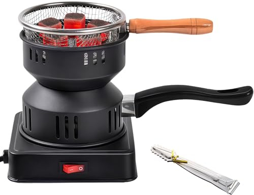 Coal Burner, Multipurpose Turbo Charcoal Electric Stove Coconut Starter 600W High Power Coal Starter Cube Coil Burner Starter Faster Heating