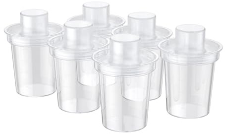 6 Stück Babynahrungsbehälter, Milchpulverspender, zuverlässige Aufbewahrungsbox, 80 ml Fassungsvermögen für einfache Reisefütterung, Milchpulverspender