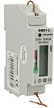 SANDASDON SD-SM01-L Contatore Di Energia Monofase 1M Per Barra DIN
