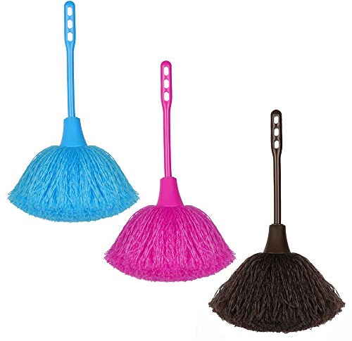Microfiber Delicate Duster, KissDate 3 Pack Washable Mini Dusting Brush with Good Hand Grips for Kitchen Laptop Keyboard Corner Dust Removal
