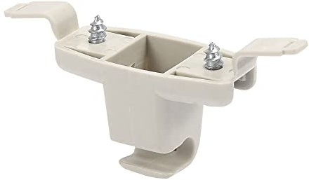 X AUTOHAUX Beige Coche Plástico Parasol Gancho Clip Soporte Retenedor 51168243575