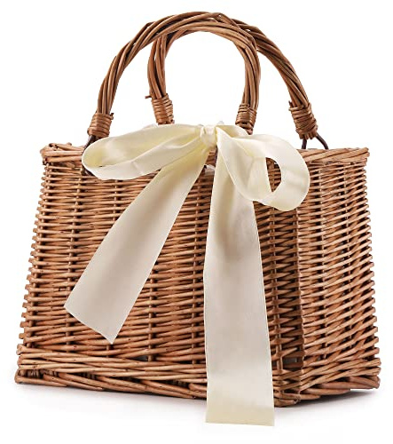 Straw Beach Bags For Women Summer Clutch Rattan Woven Wicker Purse Crochet Tote bridesmaids baskets