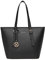 Miss Lulu Tote Bag for Women Large Shoulder Bag Handbag Faux Leather Adjustable Handles Golden Hardware