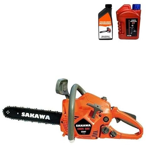 SAKAWA Motosierra Gasolina Ligera 38cc 14 + Kit Aceite