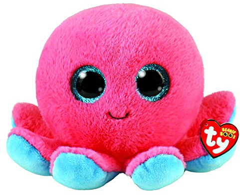 TY - Beanie Boo's - Peluche Sheldon la pieuvre 15 cm - TY36390, Rose