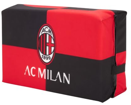 AC Milan Cuscino A Libro Da Stadio A Scacchi Coussin Stade Unisex Adulto, Rosso, Nero, Taglia Unica