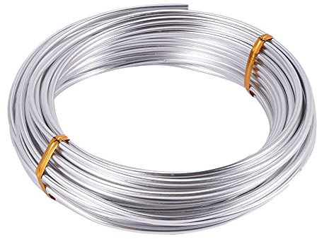 3mm Wire 10M Craft Silver Wire for Jewellery Making Clay Modelling Bonsai and