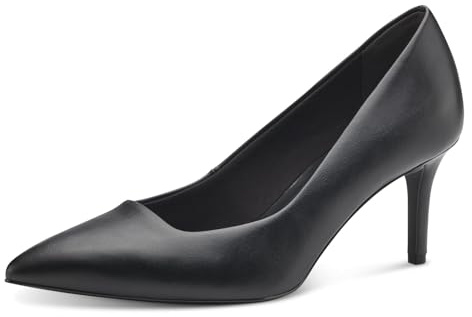 Tamaris Escarpins végétaliens à Talons Aiguilles pour Femme, Noir, 38 EU