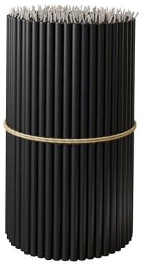 BlueBee Ritual Kerzen Bienenwachs, Orthodoxe Kerzen für Gebet Tischdeko, Hochzeit, Weihnachten, Halloween - Ungiftig, Ruß - Tropffrei, Nachhaltige Produkte, Höhe: 18cm, 50 Stck.
