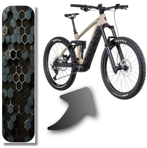 DK´s BikeDesigns Reflektierende Designschutzfolie für E-Bike Akkuabdeckungen und Unterrohr für alle E-Bike Modelle, Rahmenschutz eBike, Fahrrad Aufkleber, Bike Sticker