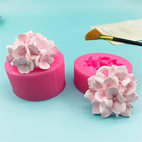 Moule en silicone en forme de boule d'hortensia - Fournitures artisanales pour débutants - Accessoire de décoration de gâteau