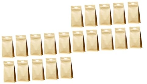 Alipis 20 Pièces Sachet De Thé Scellé Récipient De Stockage De Nourriture Conteneurs De à Lunch D'emballage Alimentaire Zip Réutilisable De Dés Sacs Sous Vide Zippé