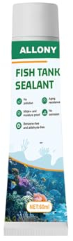 Allony Acuario Bajo el Agua Pegamento Resistente al Agua, Multiusos Bajo el Aguasuper Glue, Pegamento Sellante Para Vidrio, Adecuado Para Peceras, Vitrinas y Adhesivos Para Paisajismo Acuático-60 ml*2